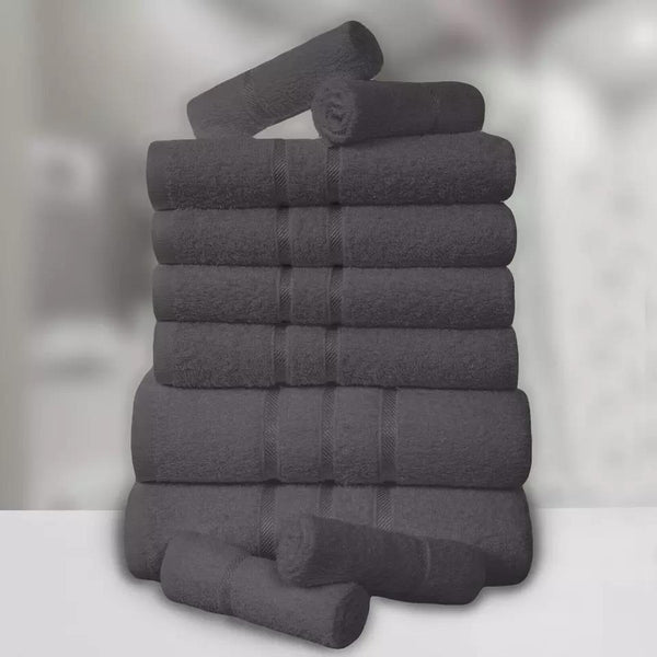 10 Piece Absorbent Cotton Towel Set